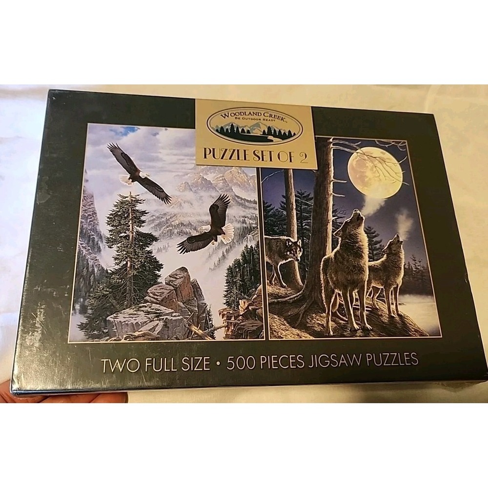 Woodland Creek Puzzle set of 2 full size 500 pieces Jigsaw Puzzles‎ New & Sealed